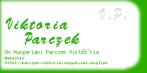 viktoria parczek business card